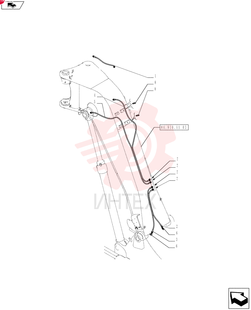 HOSE,6.40mm ID x 540mm L