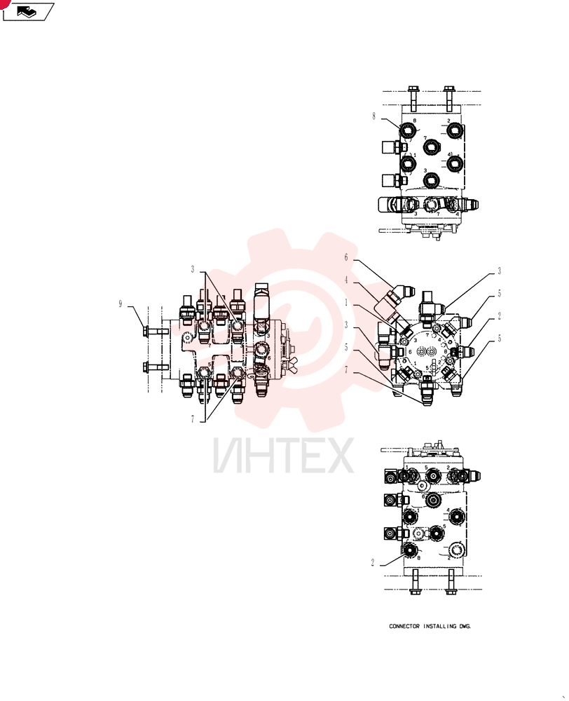HYD CONNECTOR 2444Z2516