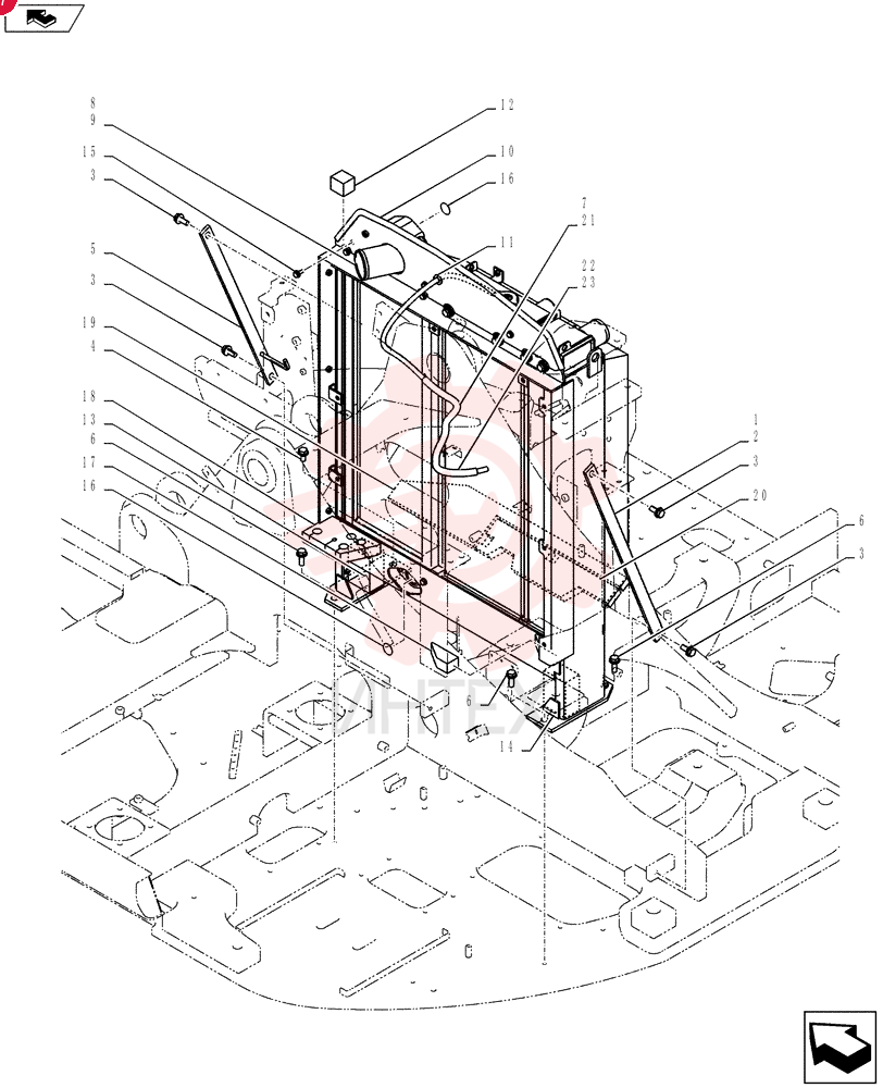 Схема (SK140SRLC) - SHORT RADIUS EXCAVATOR ASN YH06-08001 [NATA13197 -] (9/10-12/12) YY05P00028F2
