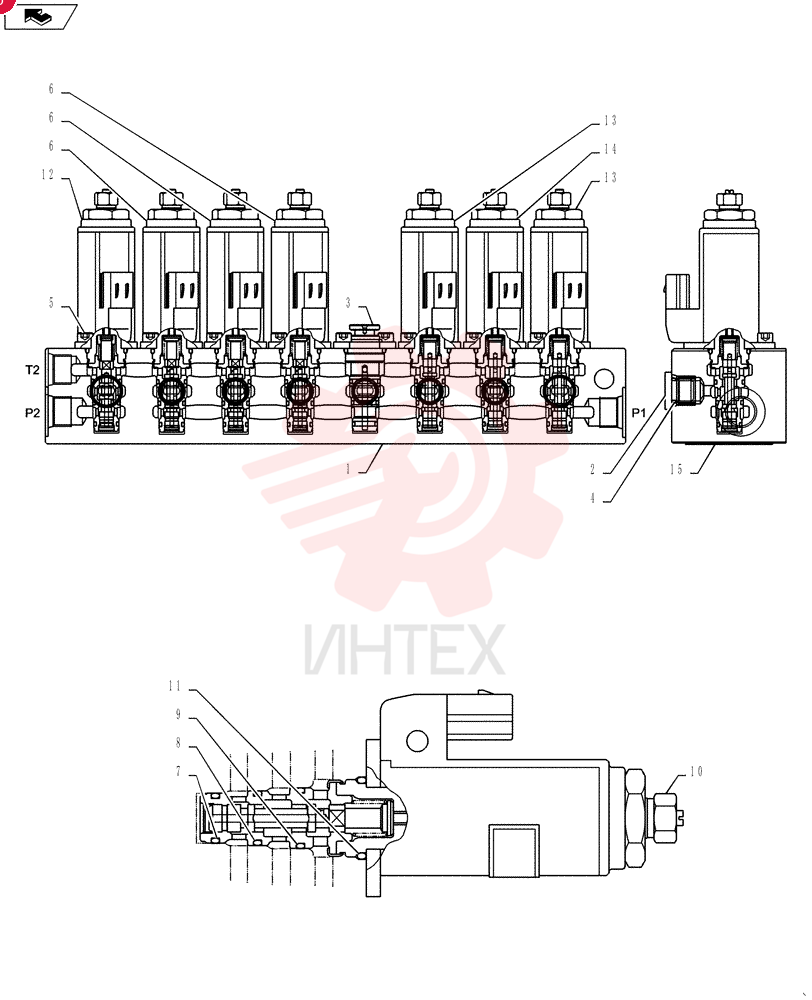 Схема (SK140SRLC) - SHORT RADIUS EXCAVATOR ASN YH06-08001 [NATA13197 -] (9/10-12/12) YY35V00013S101 (1)