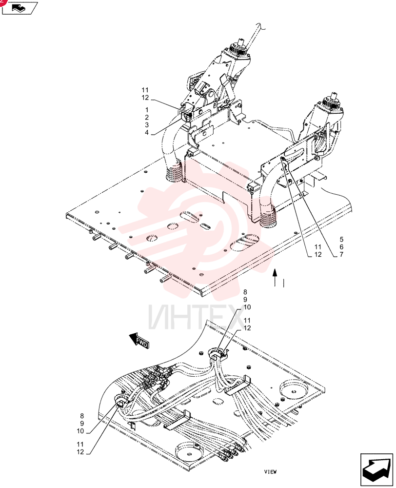 Схема (SK140SRLC) - SHORT RADIUS EXCAVATOR ASN YH06-08001 [NATA13197 -] (9/10-12/12) YN12P01204F1 (1)