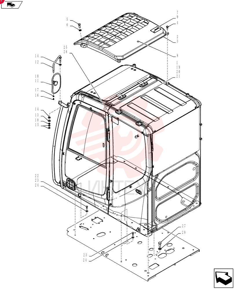 Схема (SK140SRLC) - SHORT RADIUS EXCAVATOR ASN YH06-08001 [NATA13197 -] (9/10-12/12) YY02C00051F1