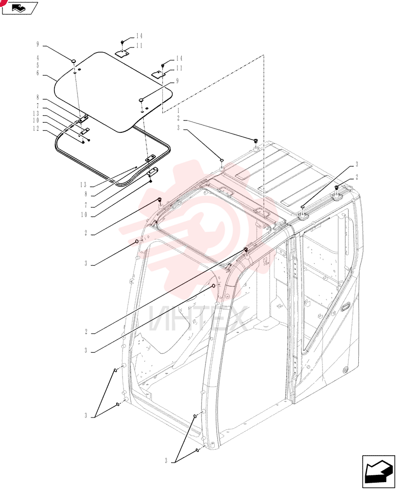 Схема (SK140SRLC) - SHORT RADIUS EXCAVATOR ASN YH06-08001 [NATA13197 -] (9/10-12/12) LQ02C01303F1