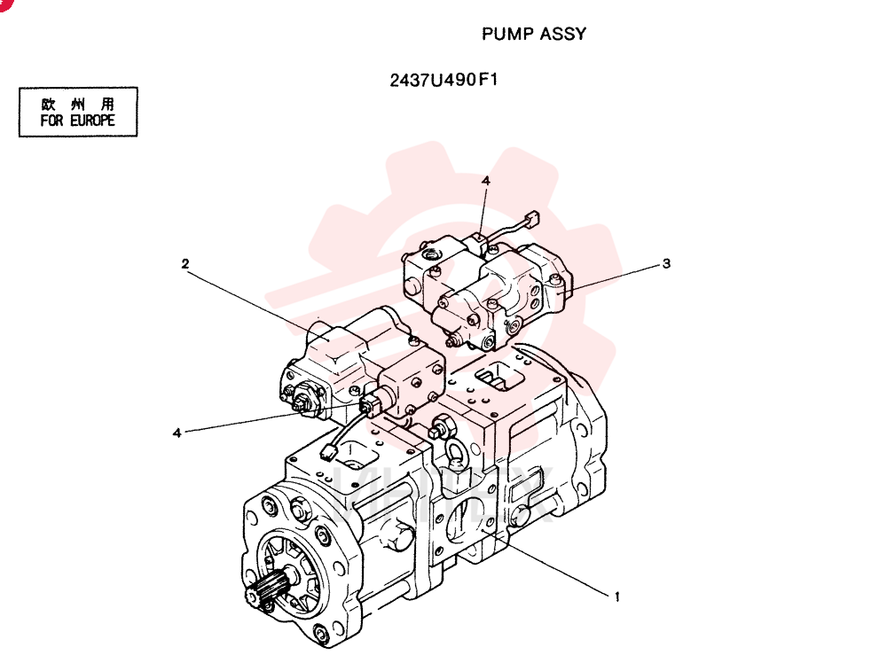 SET OF STD MAIN BRGS 2437U490F1