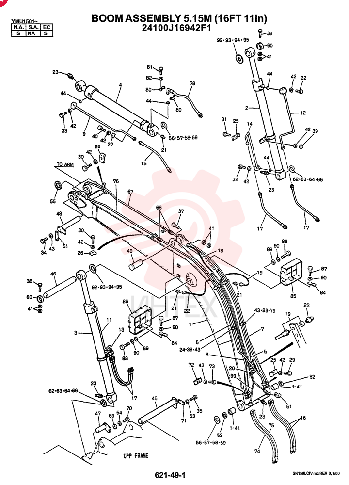 BOOM ASSY 5.15M,(N.A. & EC)