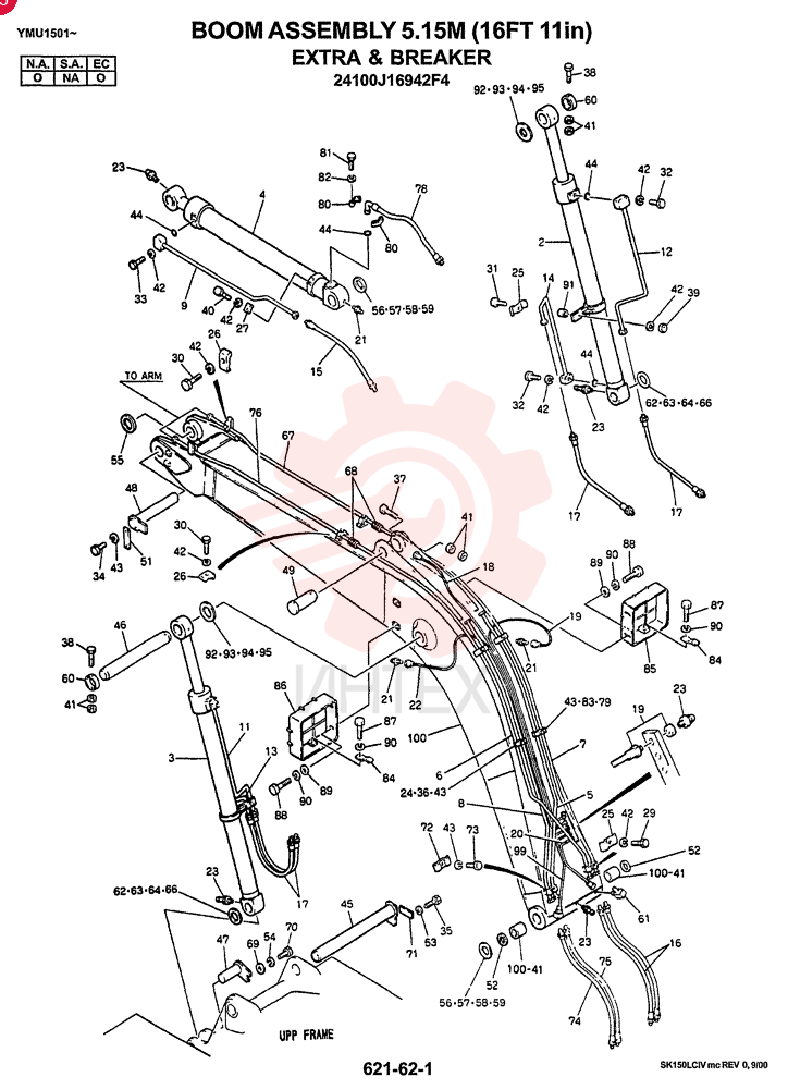 BOOM ASSY 5.15M (NIBBLER & BREAKER, or BREAKER 24100J16942F4