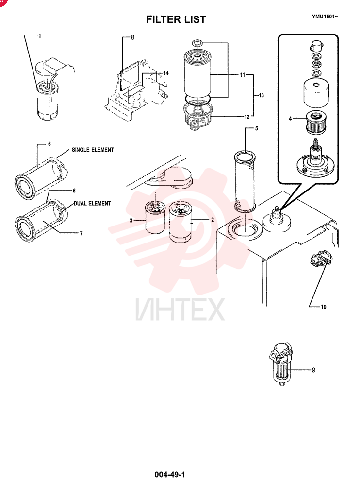 ENGINE OIL FILTER YN50VU0001D4