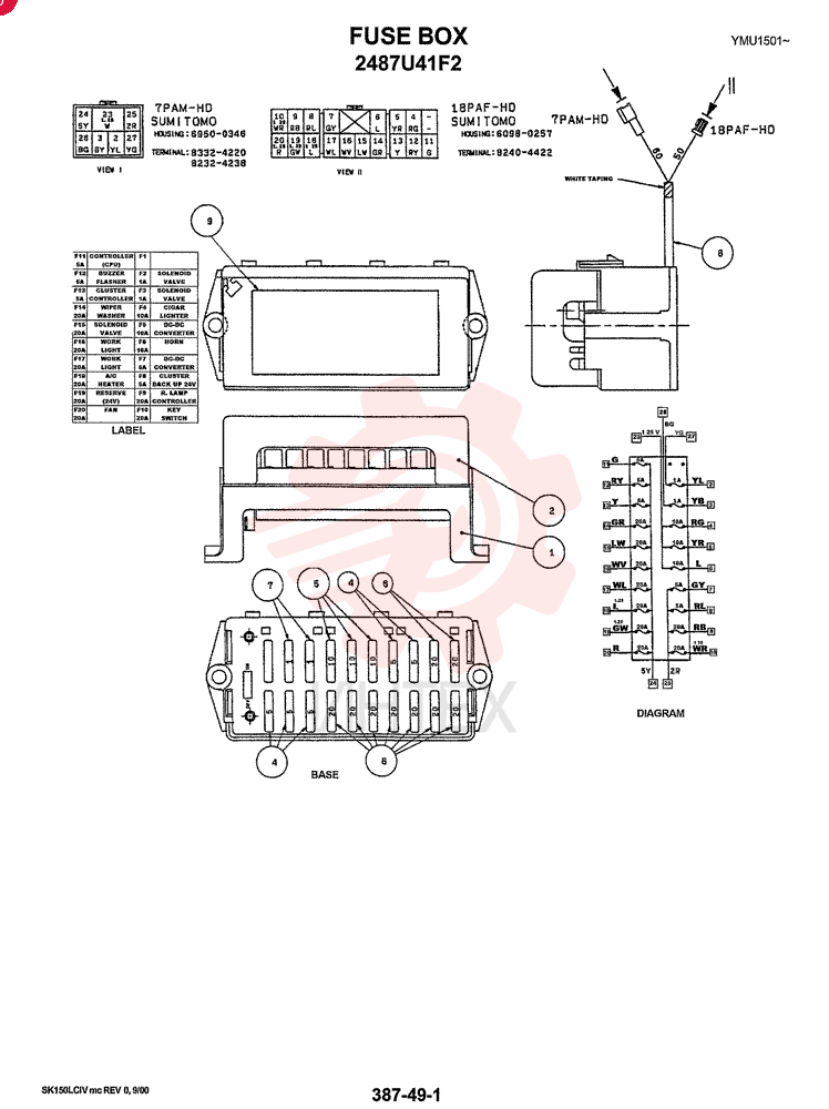 FUSE BOX 2487U41F2