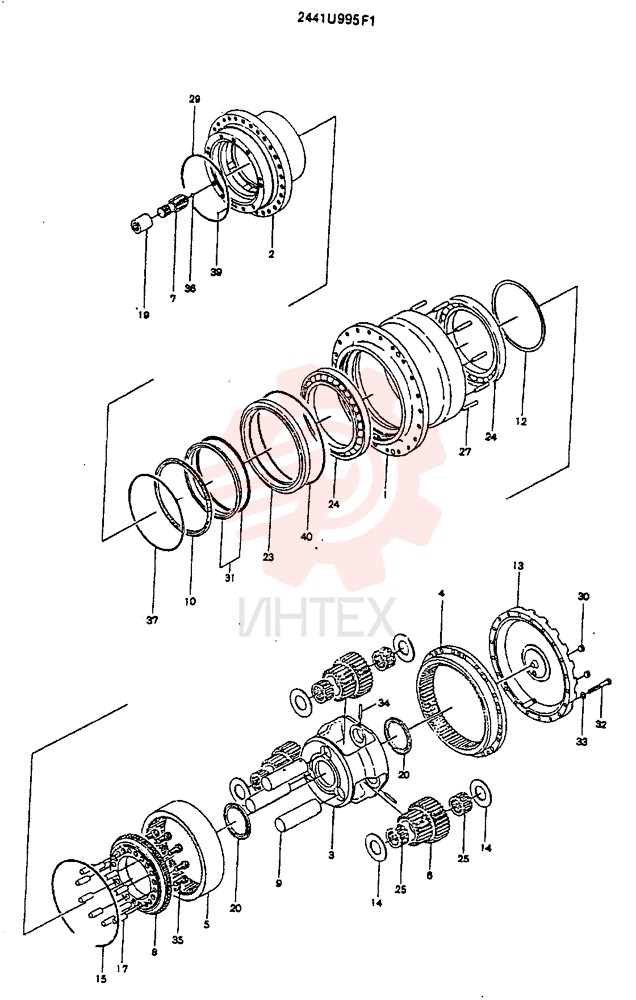 HYDRAULIC MOTOR 2441U995F2 (2)