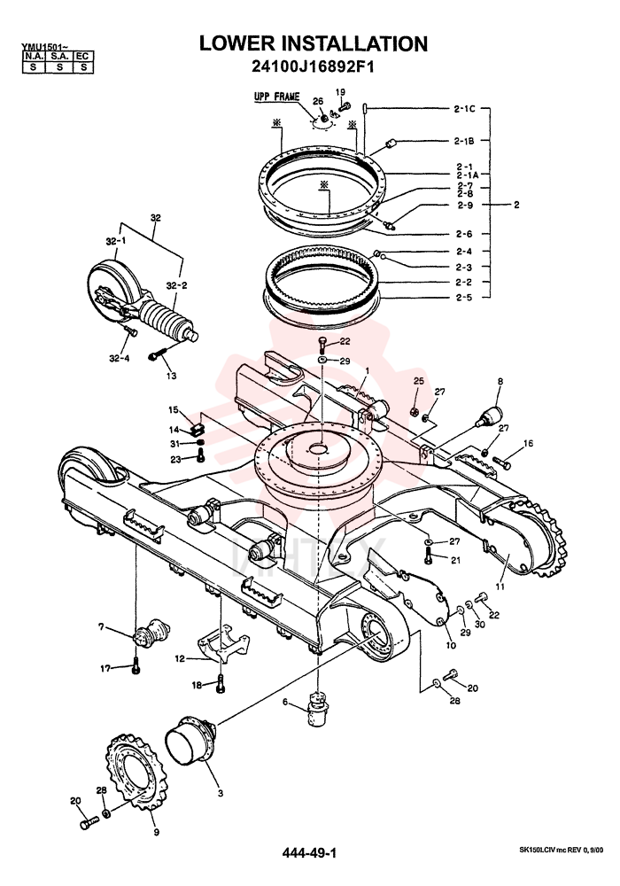LOWER INSTALLATION 24100J16892F1