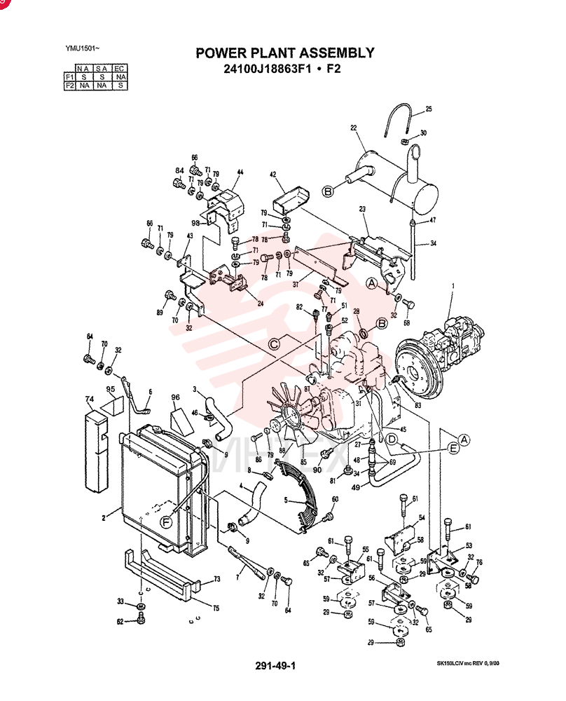 POWER PLANT ASSY (N.A. & S.A.) 24100J18863F1 (2)