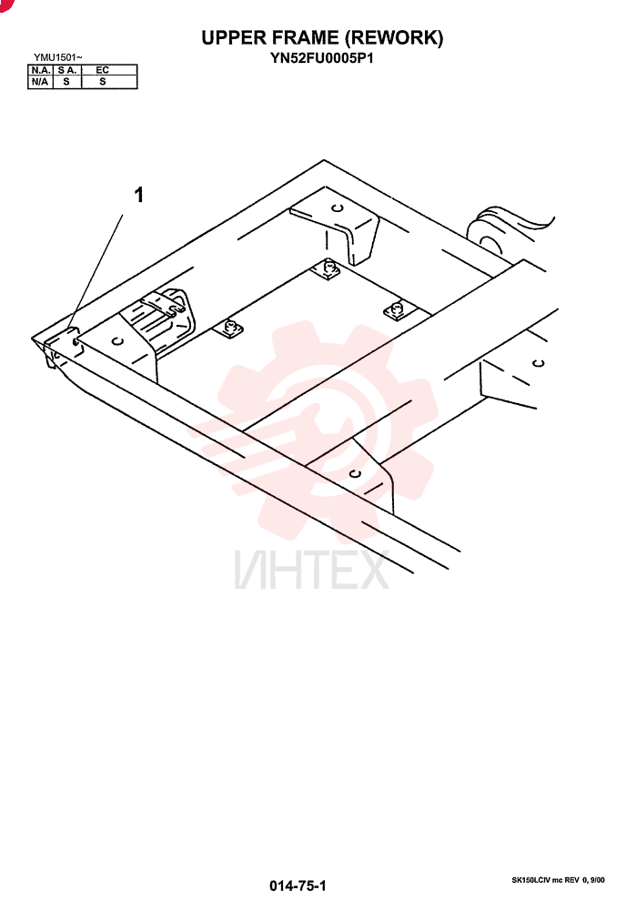 REWORK, UPPER FRAME (LEFT LOWER MIRROR MOUNT) SEE FIG 02-003