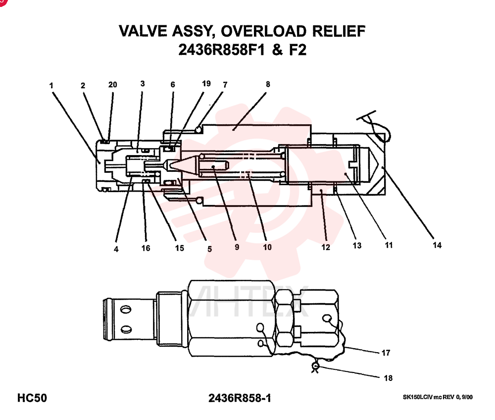 VALVE PRESSURE RELIE 2436R858F1