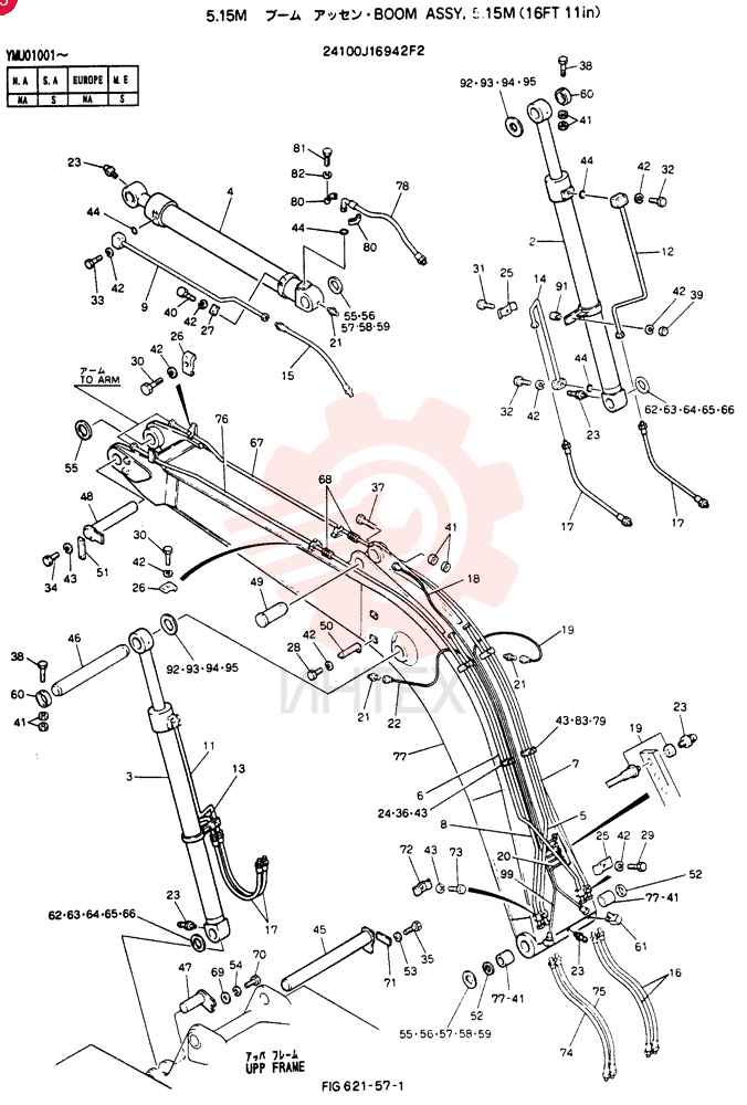 BOOM ASSY, 5.15M 24100J16942F2