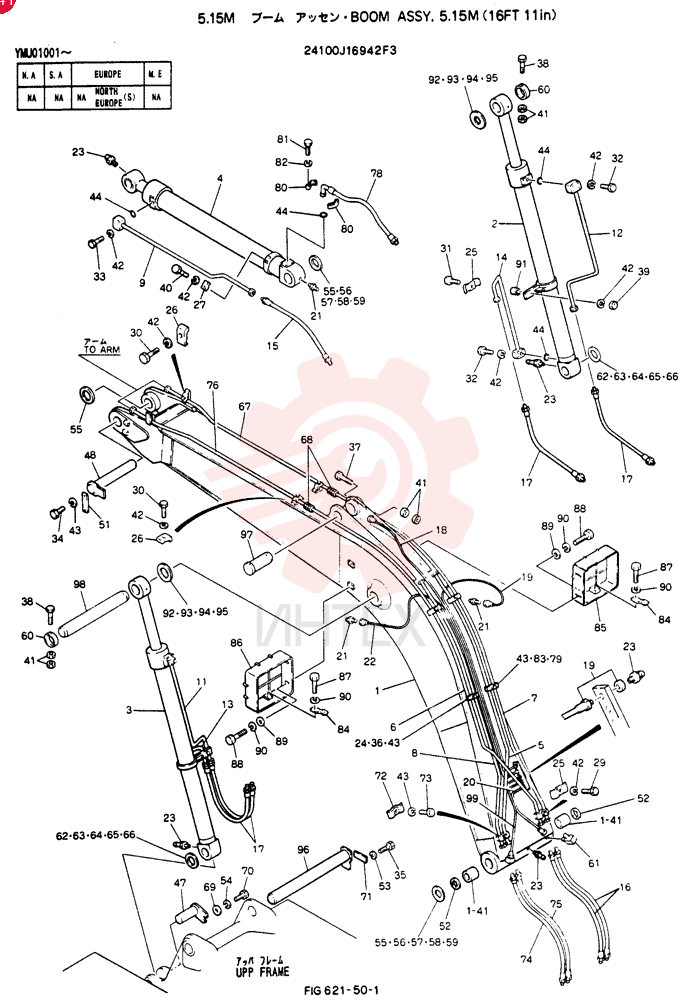BOOM ASSY, 5.15M 24100J16942F3