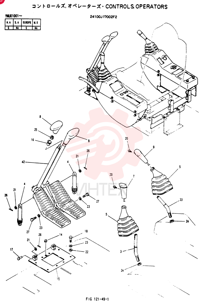 CONTROLS, OPERATORS 24100J17002F2 (2)