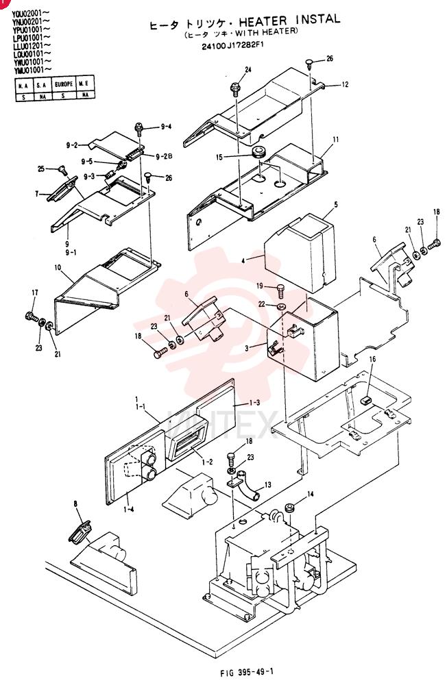 HEATER INSTAL (WITH HEATER) 24100J17282F1