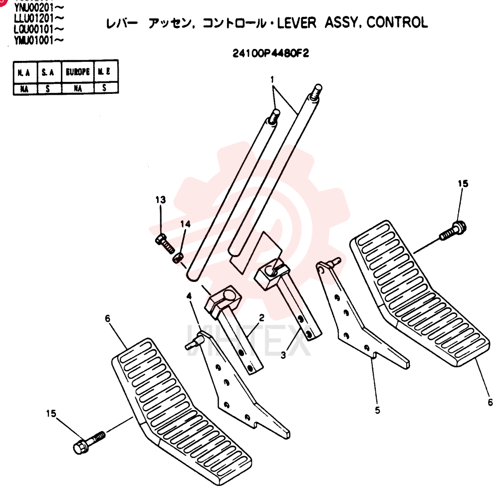 LEVER ASSY, CONTROL 24100P4480F2