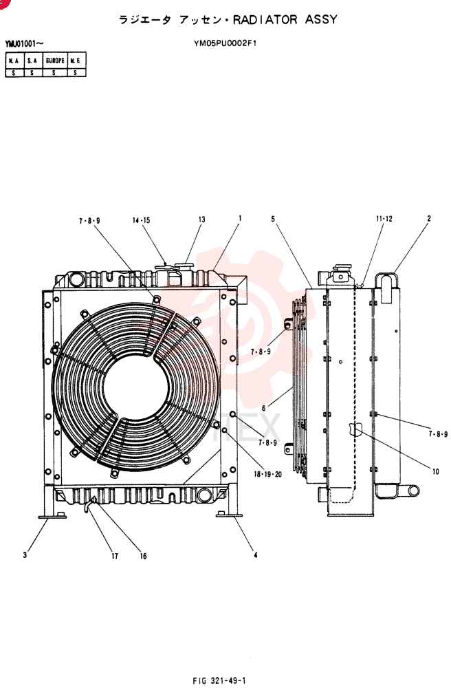 RADIATOR YM05PU0002F1