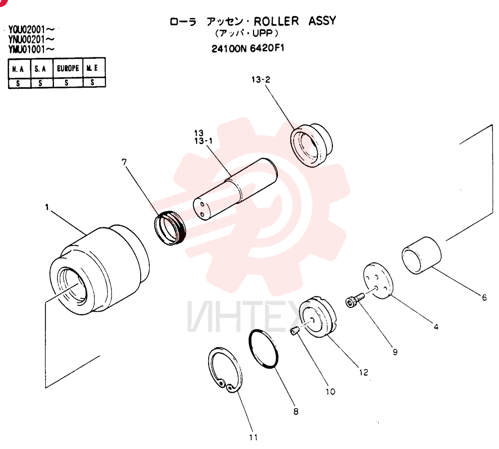 TRACK ROLLER 24100N6420F1