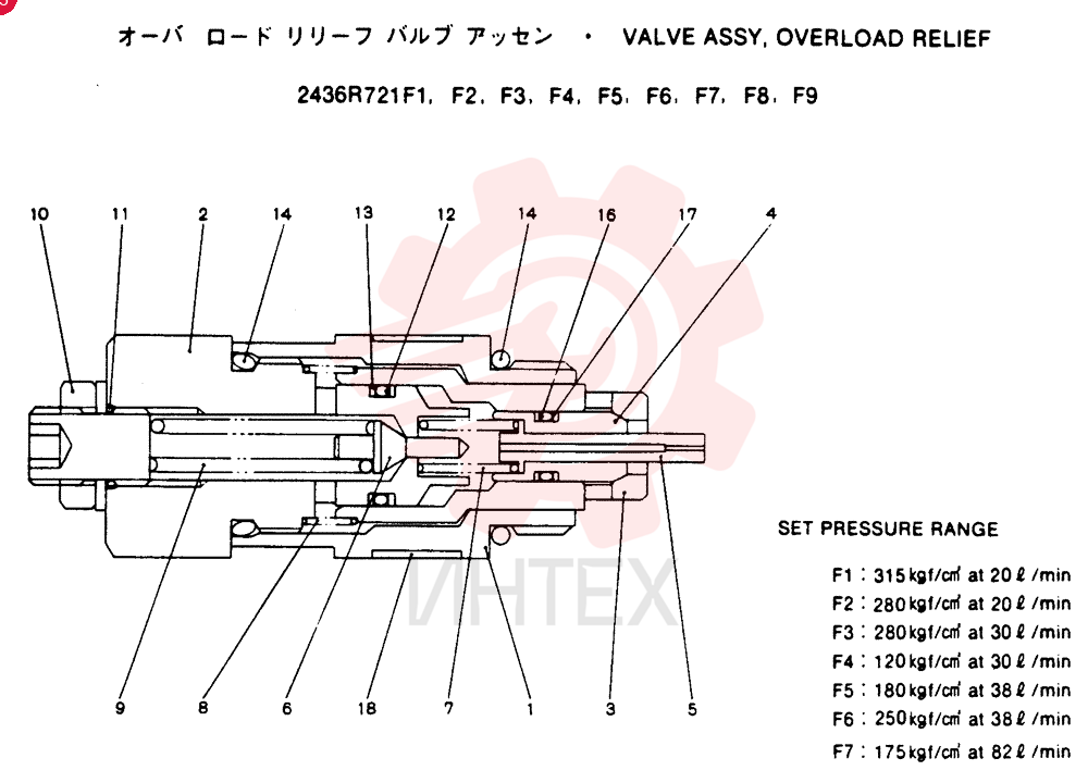 VALVE PRESSURE RELIE 2436R721F1