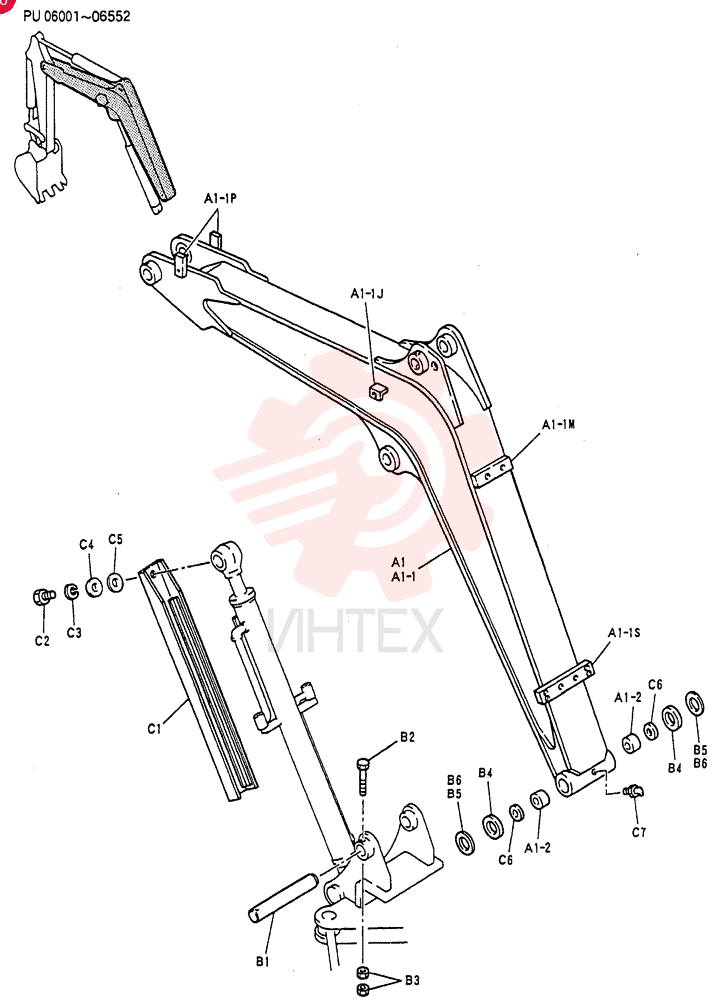 BOOM ASSY (For STD) PU02B00018F1