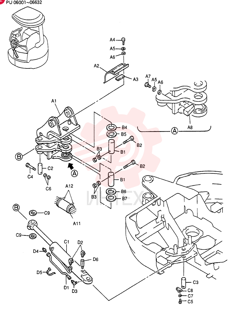 BRACKET ASSY SWING(FOR CANOPY) PU02B00017F1