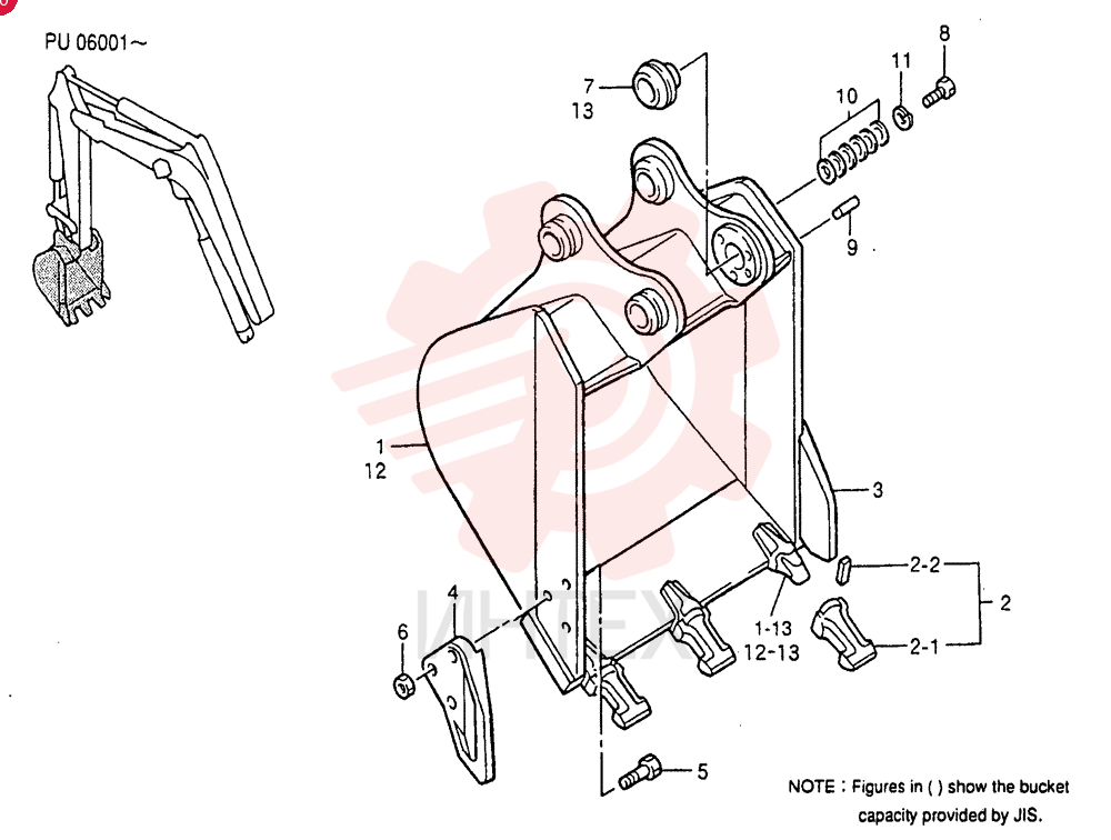 BUCKET PU61B00014F1