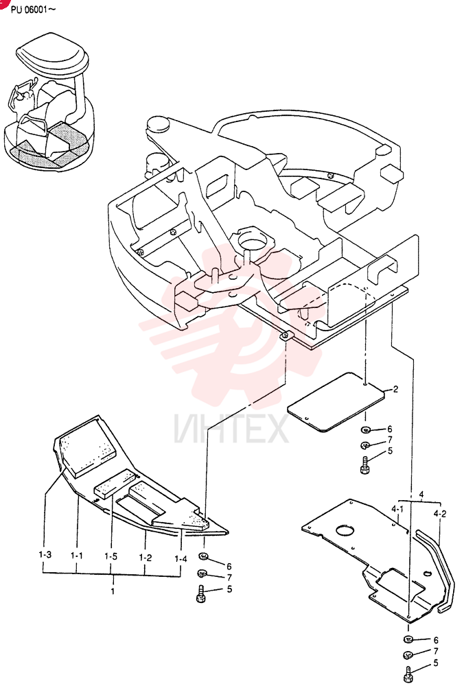 COVER ASSY. UNDER PU24C00001F1