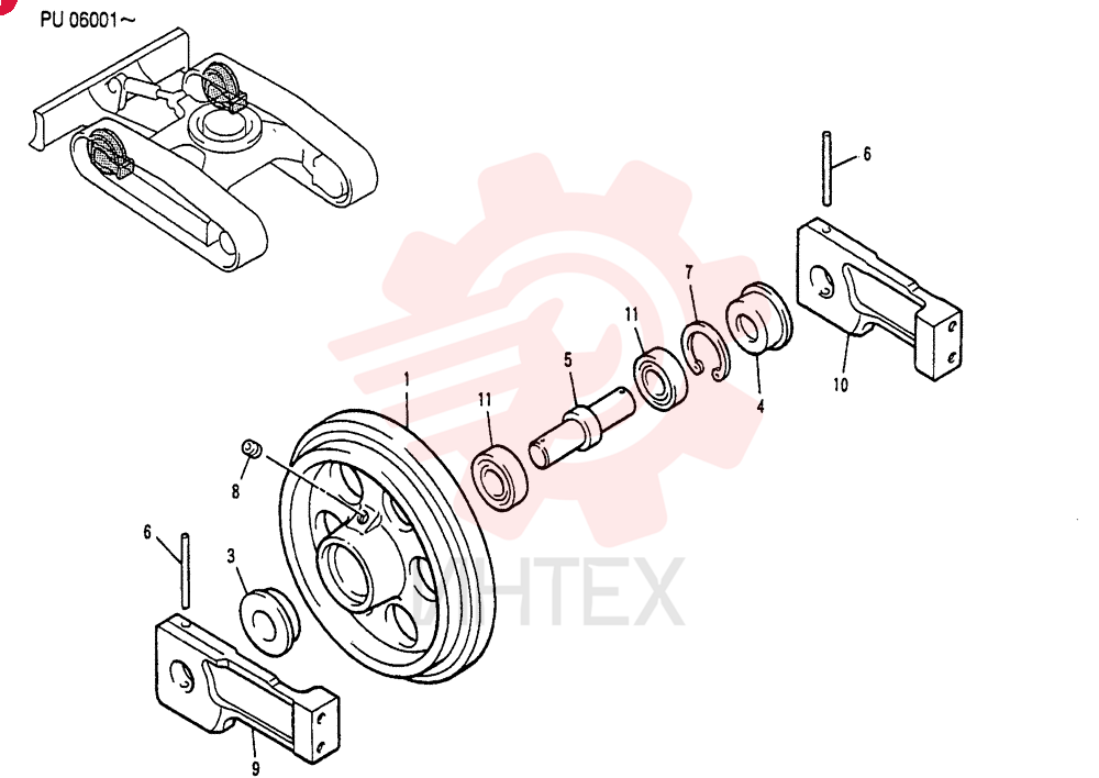 IDLER WHEEL PU52D00006F1