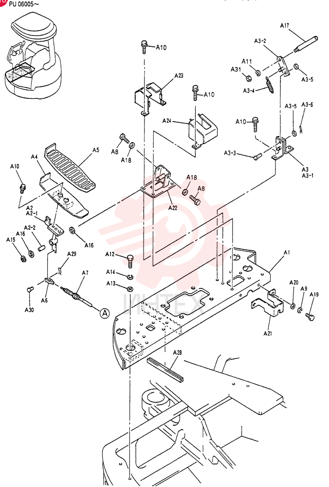 PLATE ASSY,FLOOR ( FOR CANOPY) PU03M00005F1 (2)