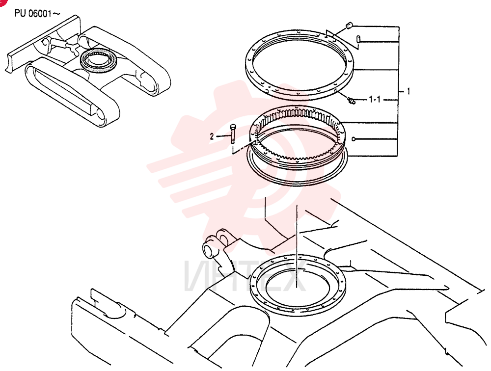 RING ASSY, SLEWING PU40F00004F1