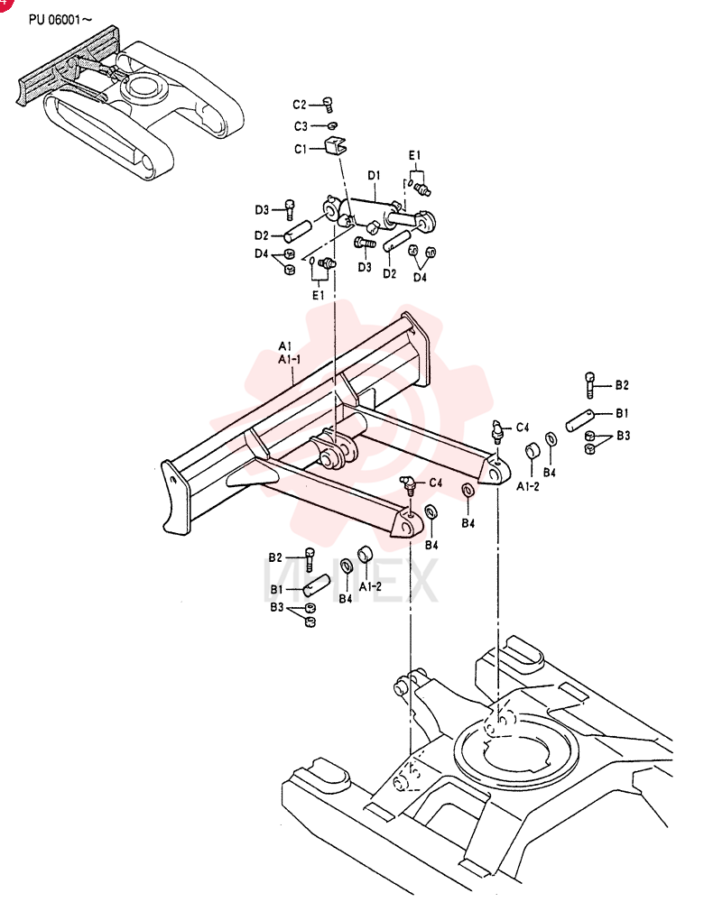 Схема (SK15SR) - COMPACT EXCAVATOR BTW PU-06001 - PU-7000 (9/02-12/03) PU51B00007F1