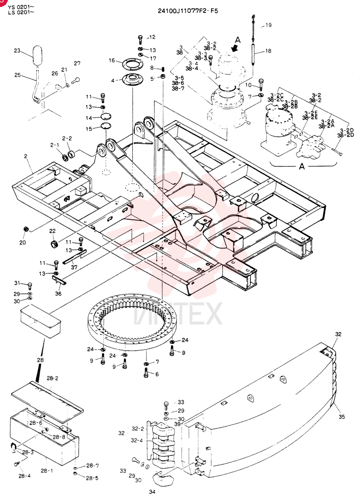 FRAME ASSY,UPP, Serial Range: YS0201-YS0263