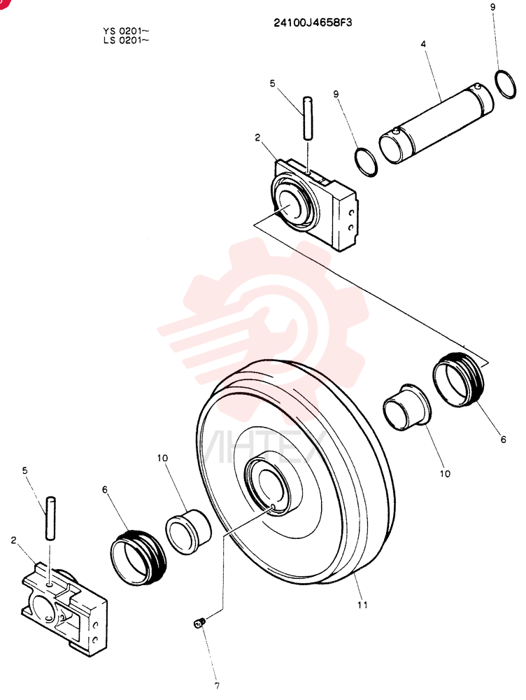 IDLER WHEEL 24100J4658F3