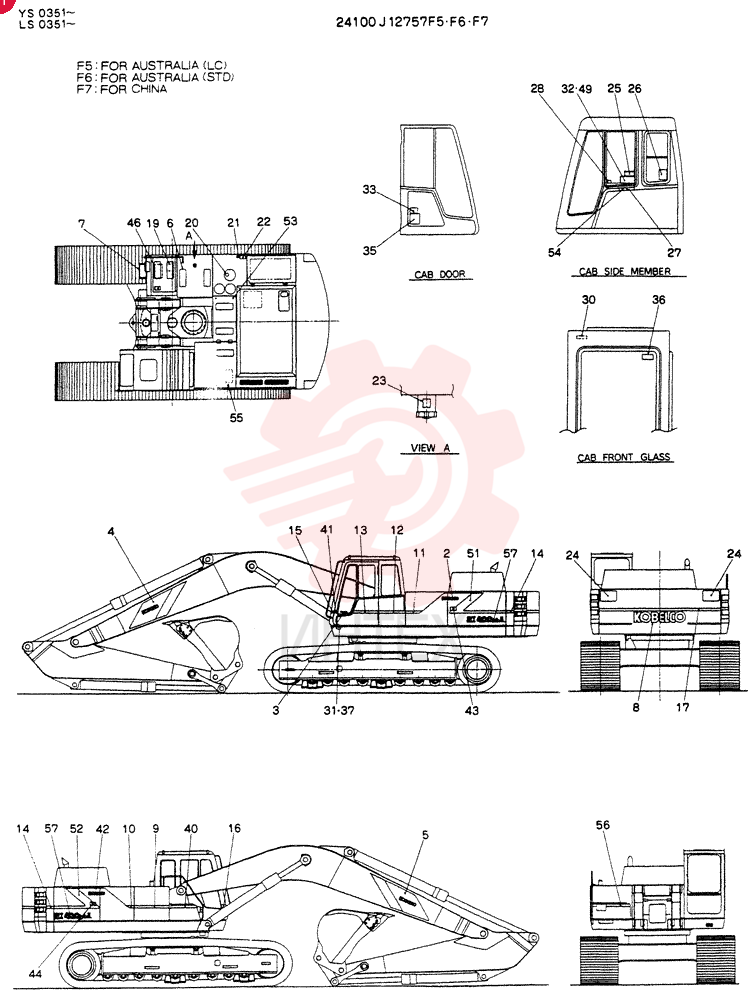 LABEL,NAME-PLATE (FOR CHINA) 24100J12757F7