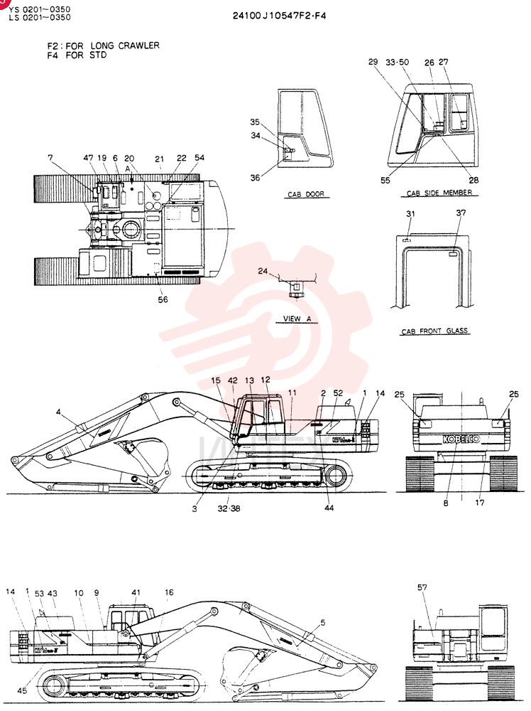 LABEL,NAME-PLATE (FOR LONG CRAWLER) 24100J10547F2
