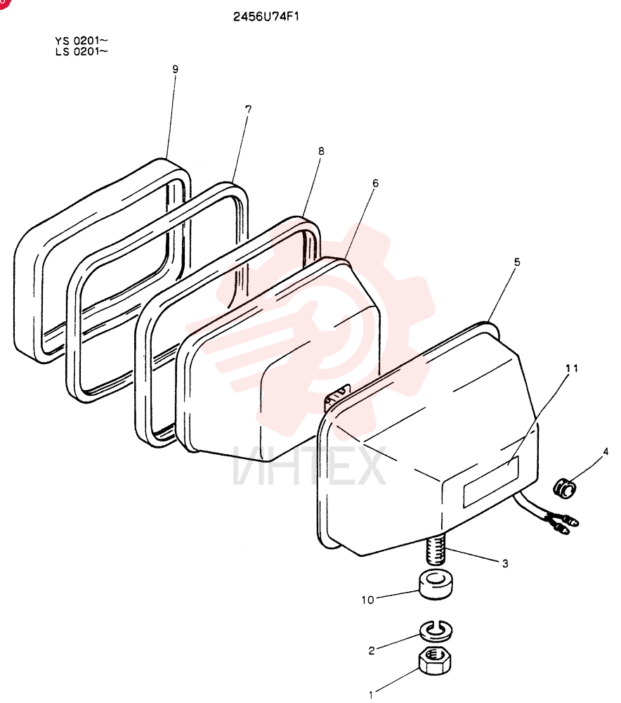 LIGHT ASSY. 2456U74F1