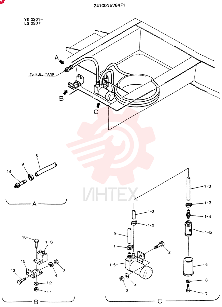 PUMP ASSY,FUEL 24100N5764F1