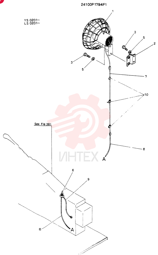 Схема (SK16-N2) - MARK II EXCAVATOR BTW LS0201 - LS0350 (1/03-12/04) 24100P1794F1
