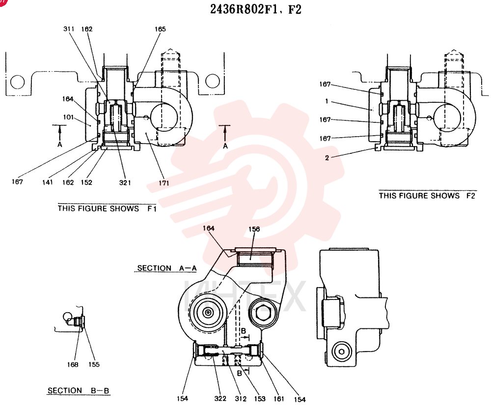 Схема (SK16-N2) - MARK II EXCAVATOR BTW LS0201 - LS0350 (1/03-12/04) 2436R802F1