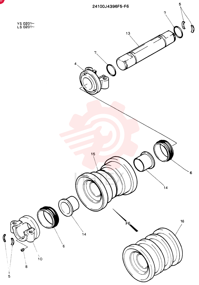 TRACK ROLLER 24100J4396F5
