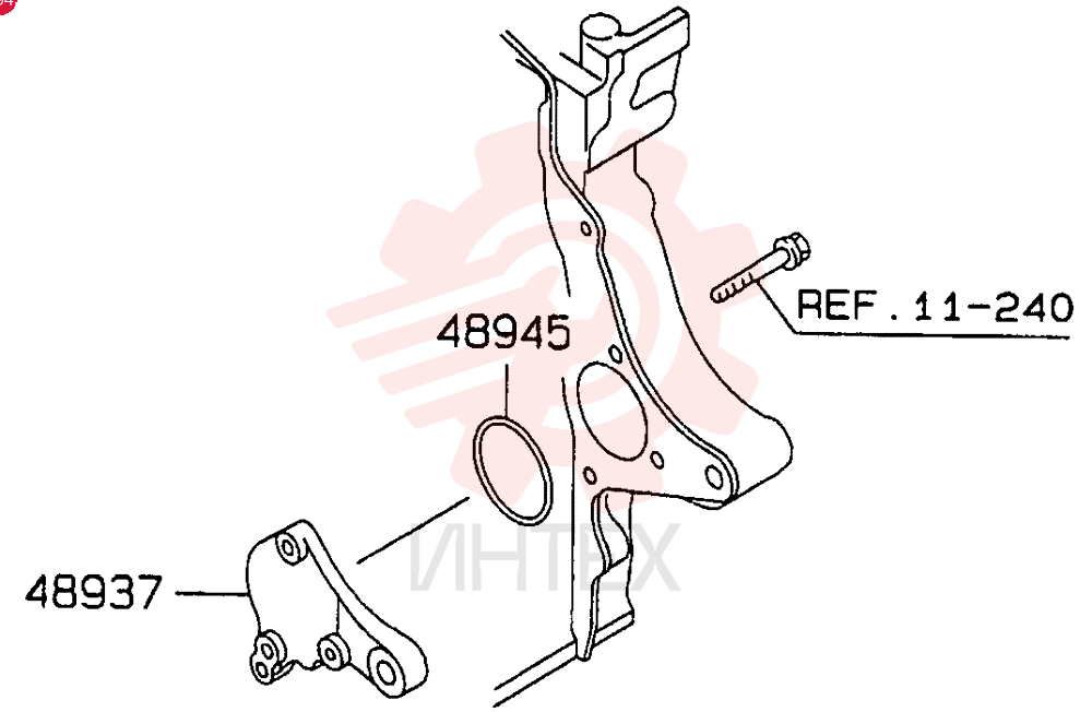 Bracket, Cover VAME217000