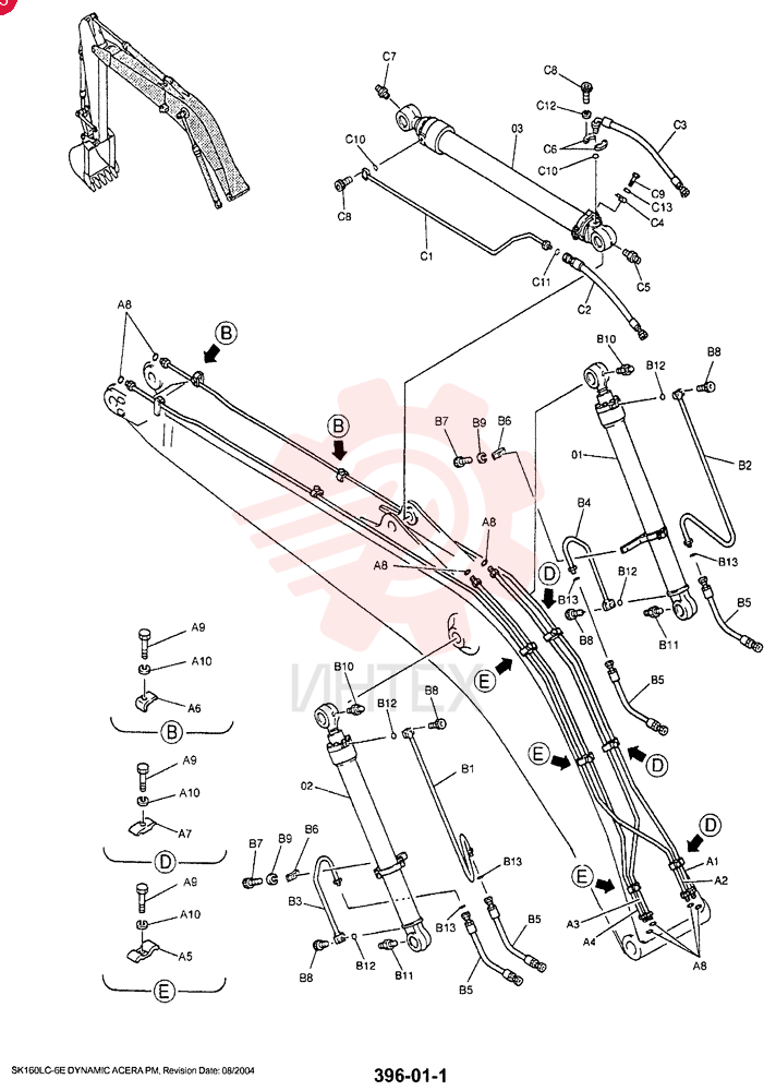 BUCKET CYLINDER YM01V00006F3 (1)