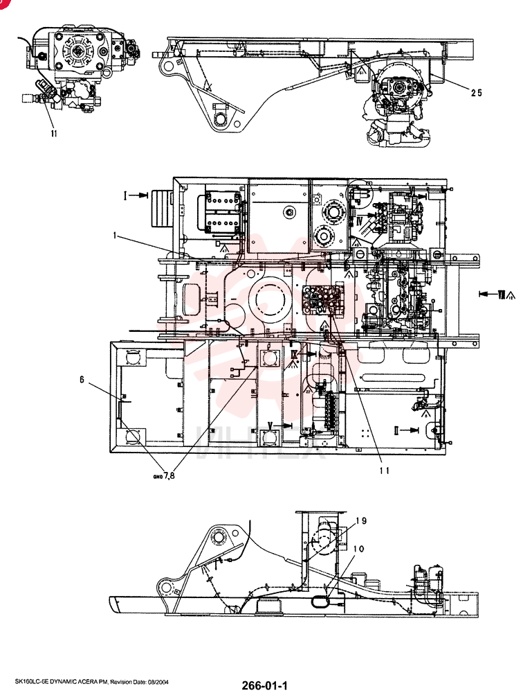 HARNESS ASSY, UPPER FRAME (STD) YM13E00004F1 (5)