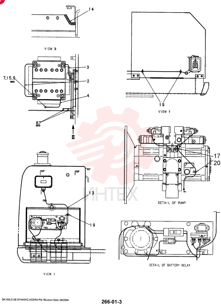 HARNESS ASSY, UPPER FRAME (STD) YM13E00004F1 (8)