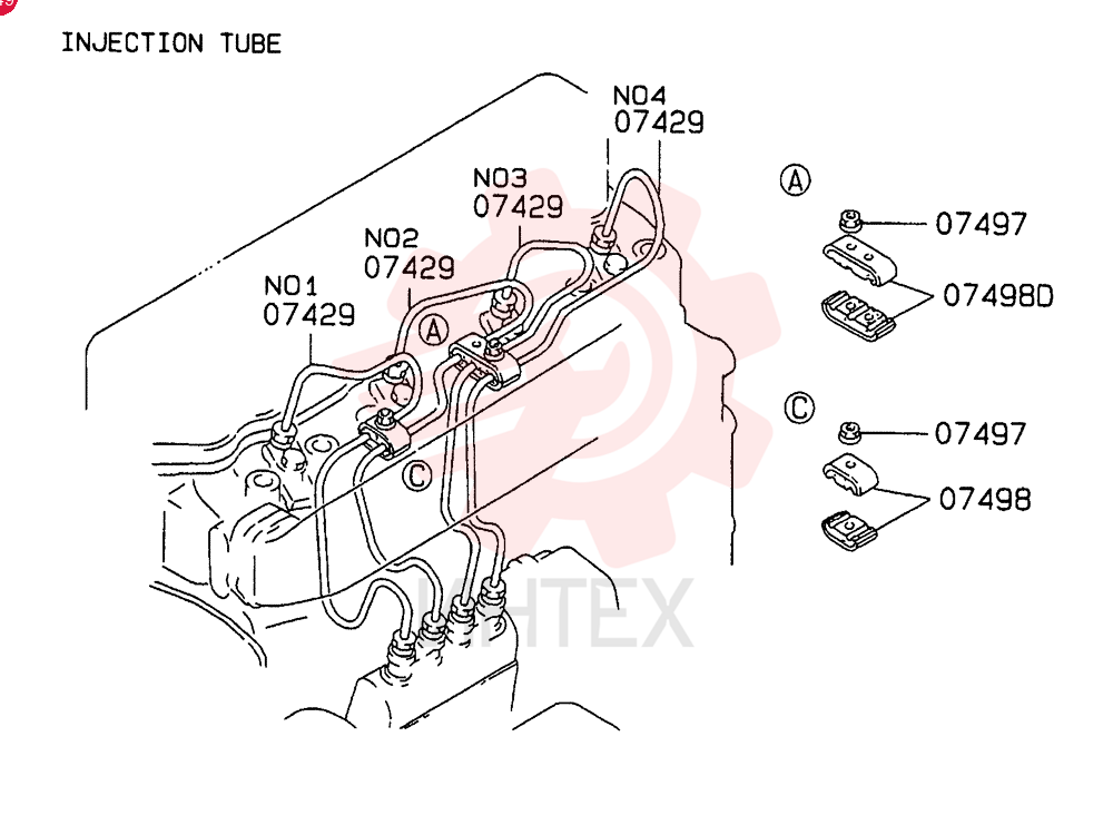 HOLDER, INJECTOR NOZ VAME440837 (1)