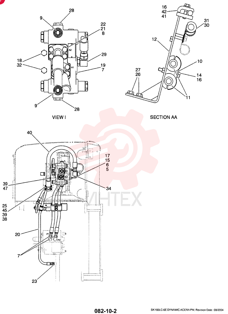 HYD LINES, PUMP (SUCTION/DELIVERY - ROTATION) YM30H00010F1 (2)
