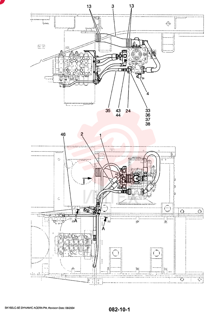 HYD LINES, PUMP (SUCTION/DELIVERY - ROTATION) YM30H00010F1 (1)