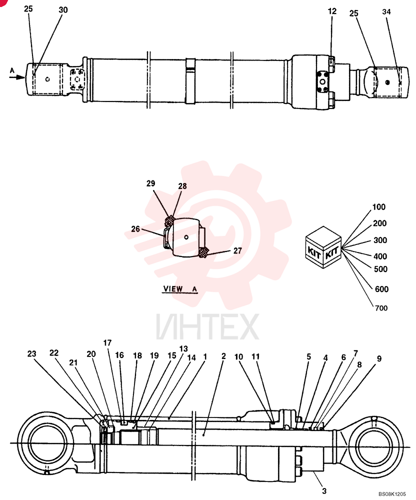 HYDRAULIC CYLINDER YM01V00009F4 (2)